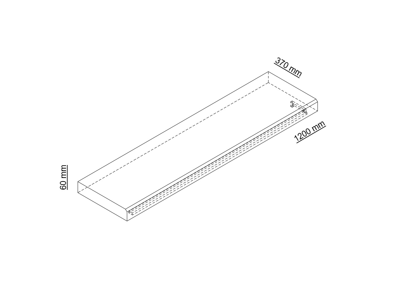 Betonový schodišťový stupeň s drážkou pro LED